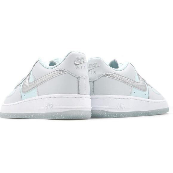 NIKE AIR FORCE 1 BG AF1 SZ 5Y YOUTH = WOMENS 6.5 HQ3249 043 PURE PLATINUM SILVER - Picture 2 of 6